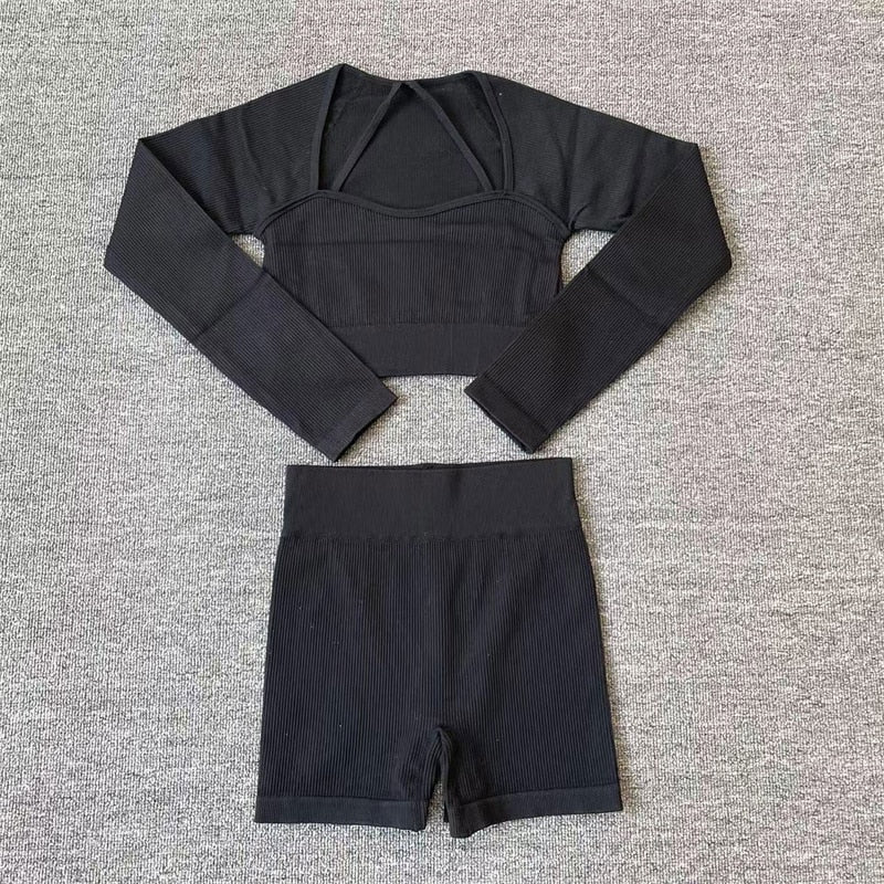 Two Piece Yoga Long Sleeve Tracksuit