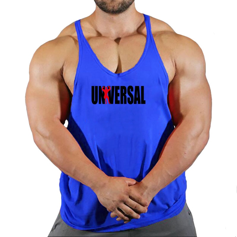 Mens cotton gym tank tops 3