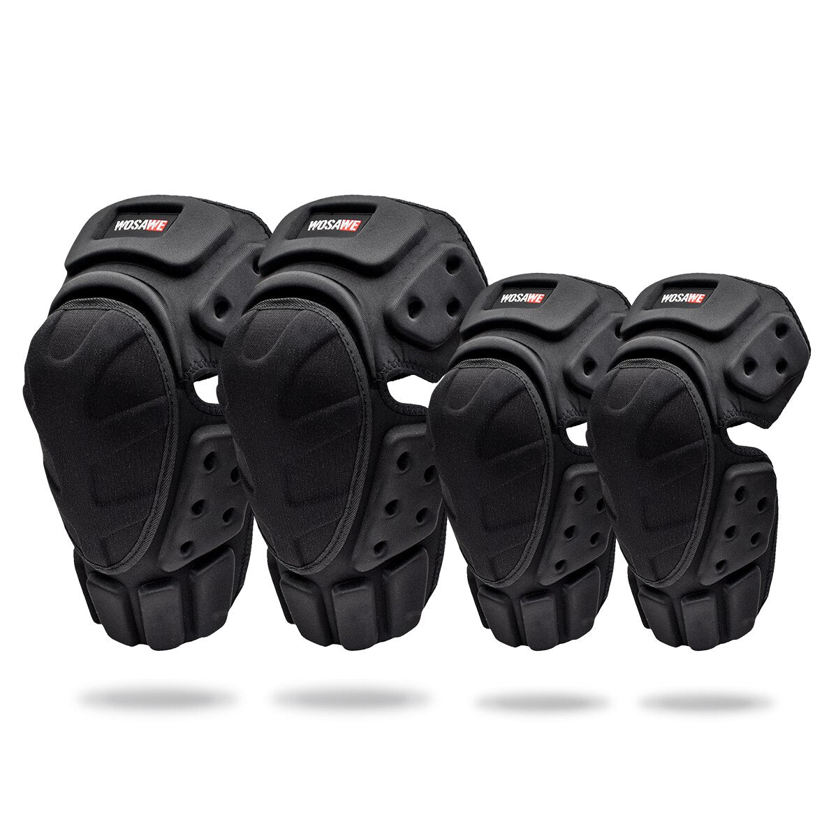 Bicycle MTB Protective Elbow Knee Pads BC332-HXHZ Set Free Size for Adults