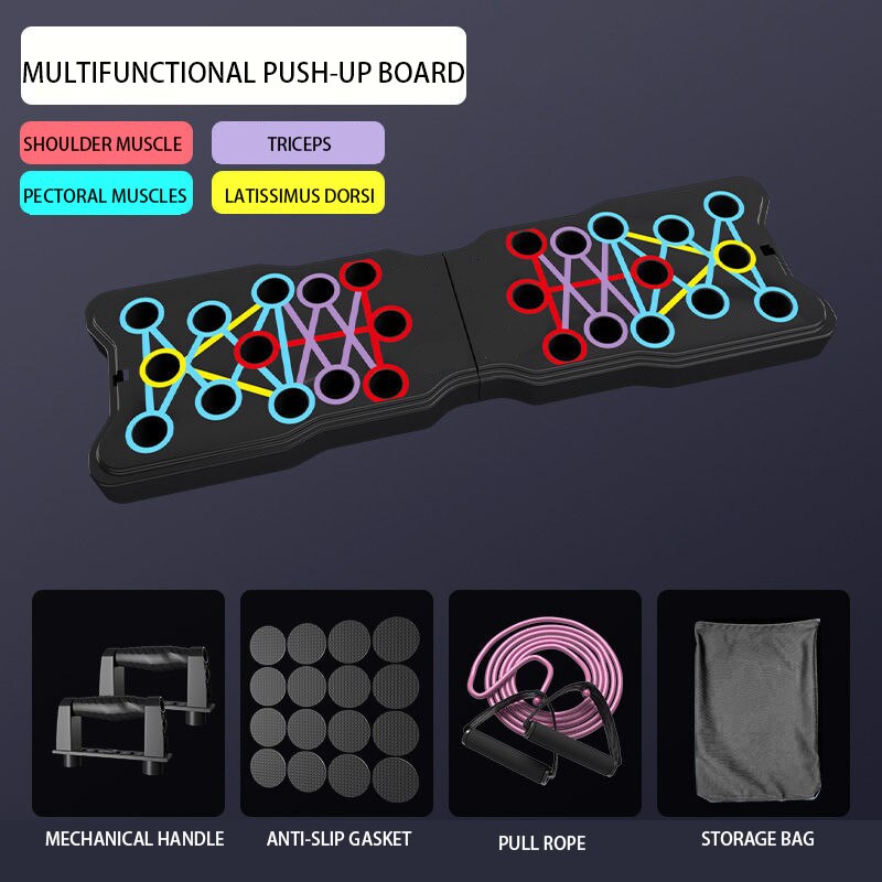 Gym Multi-Function Push Up Board Board-Tension rope