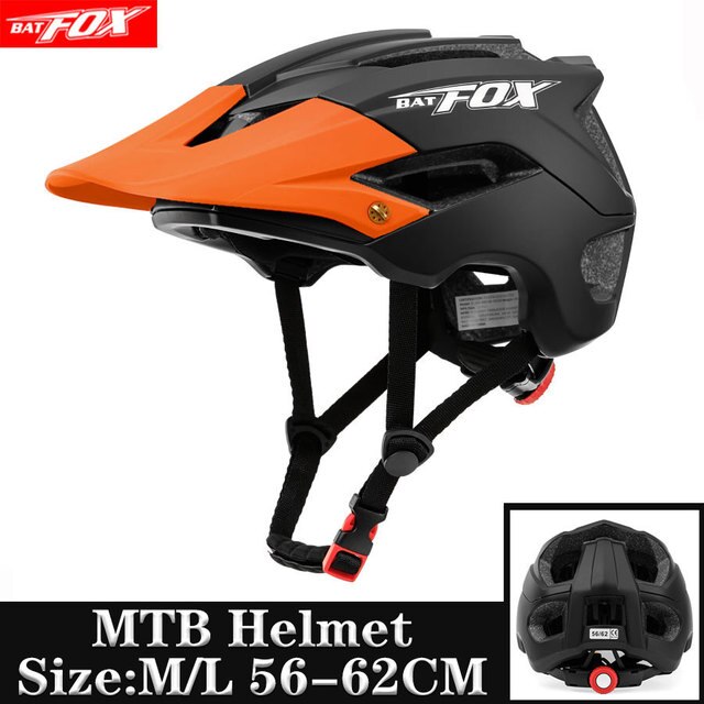 Men Women bicycle helmet 5002-black orange L56-62CM