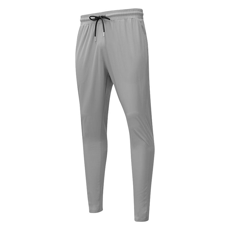 Men Reflective Sport Running Pants Light Gray
