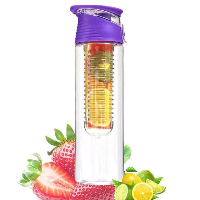 Fruit Infuser Bottle 1000ml 800-1000ML Purple 800ml