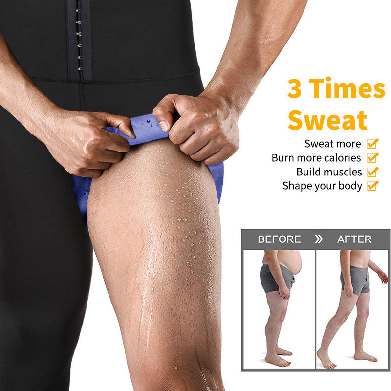 Sauna Men Sweat Gym Compression Leggings