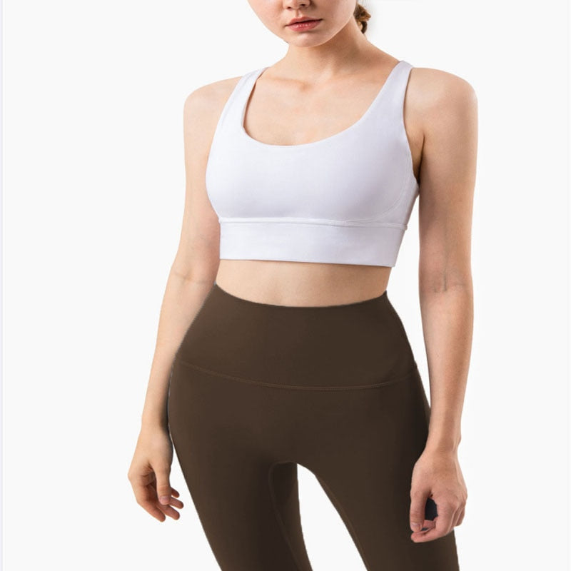 Noble Western Active Wear Yoga Set white brown set