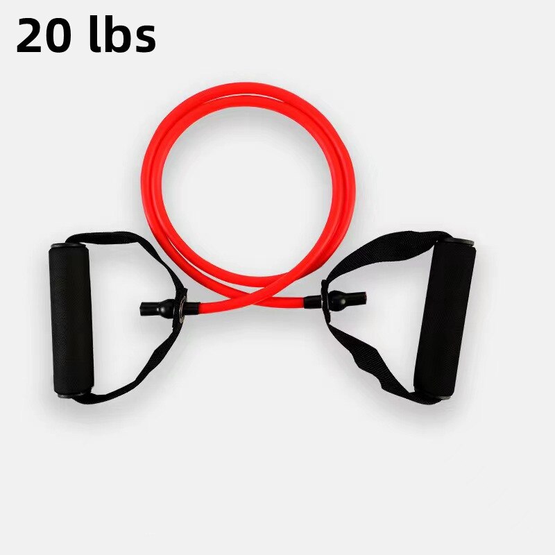 Single Exercise Resistance Bands red 20 lbs