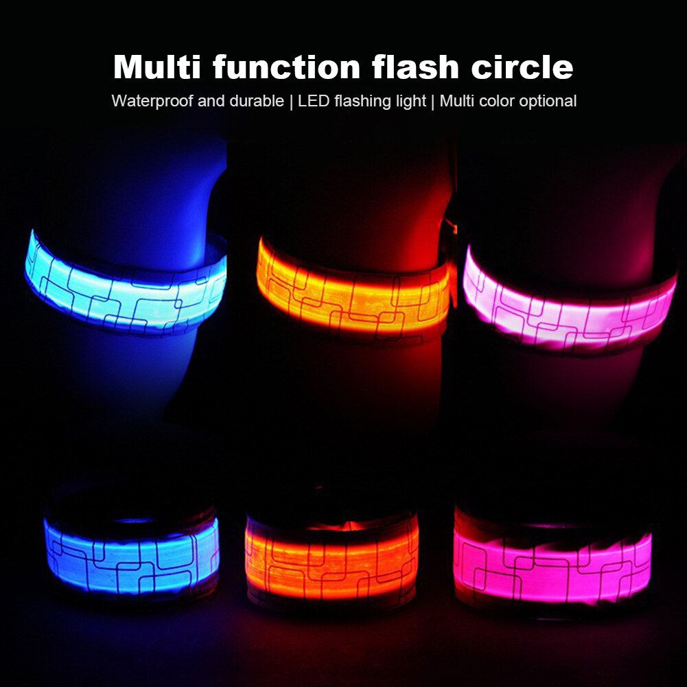 USB Rechargeable Reflective LED Strap