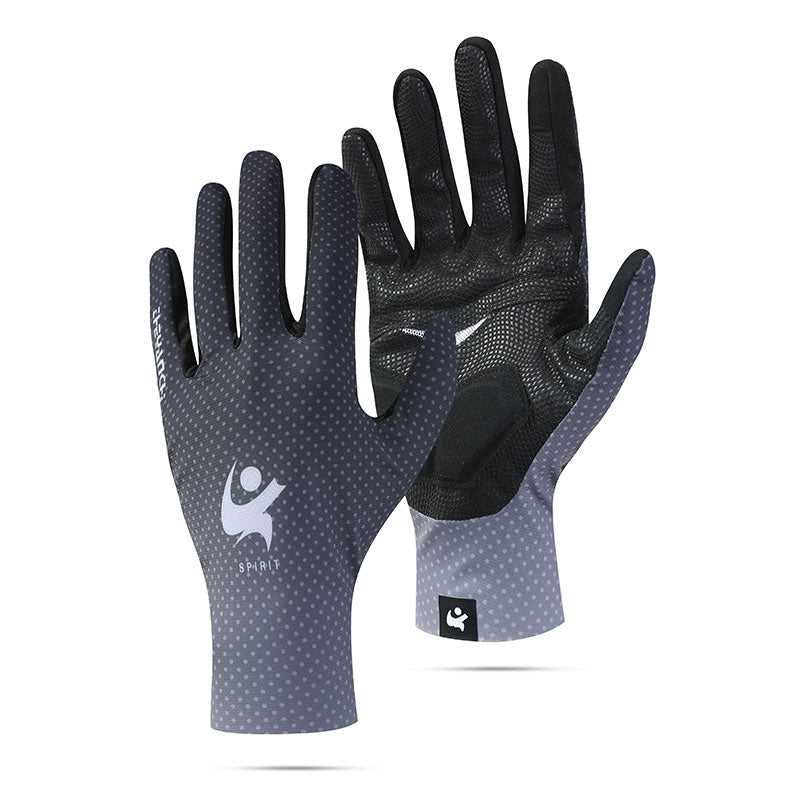 Men Cycling Gloves Full Black