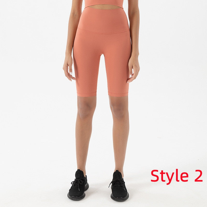 New Women Five Point Leggings 926-Coral red