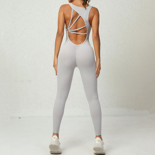 Thick Pad  Fitness Wear Jumpsuit