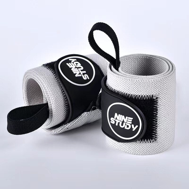 1 Pair Weight Lifting Padded Thumb Brace Strap Grey