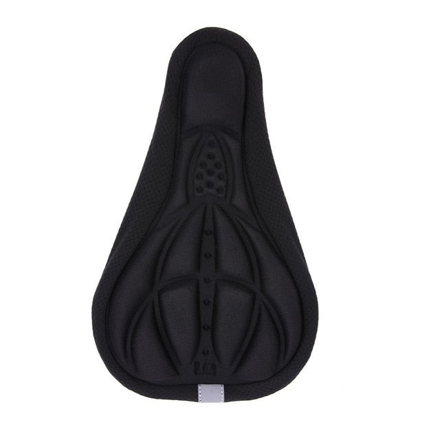 3D Bicycle Saddle Soft Cover Black