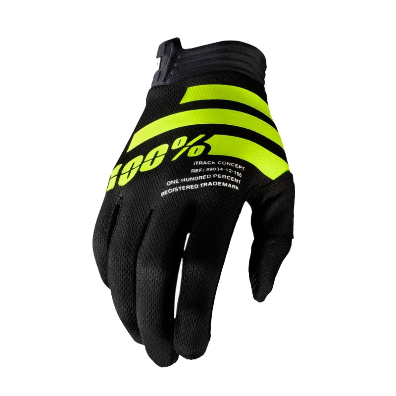 Mountain Bicycle Gloves Black Green02--100