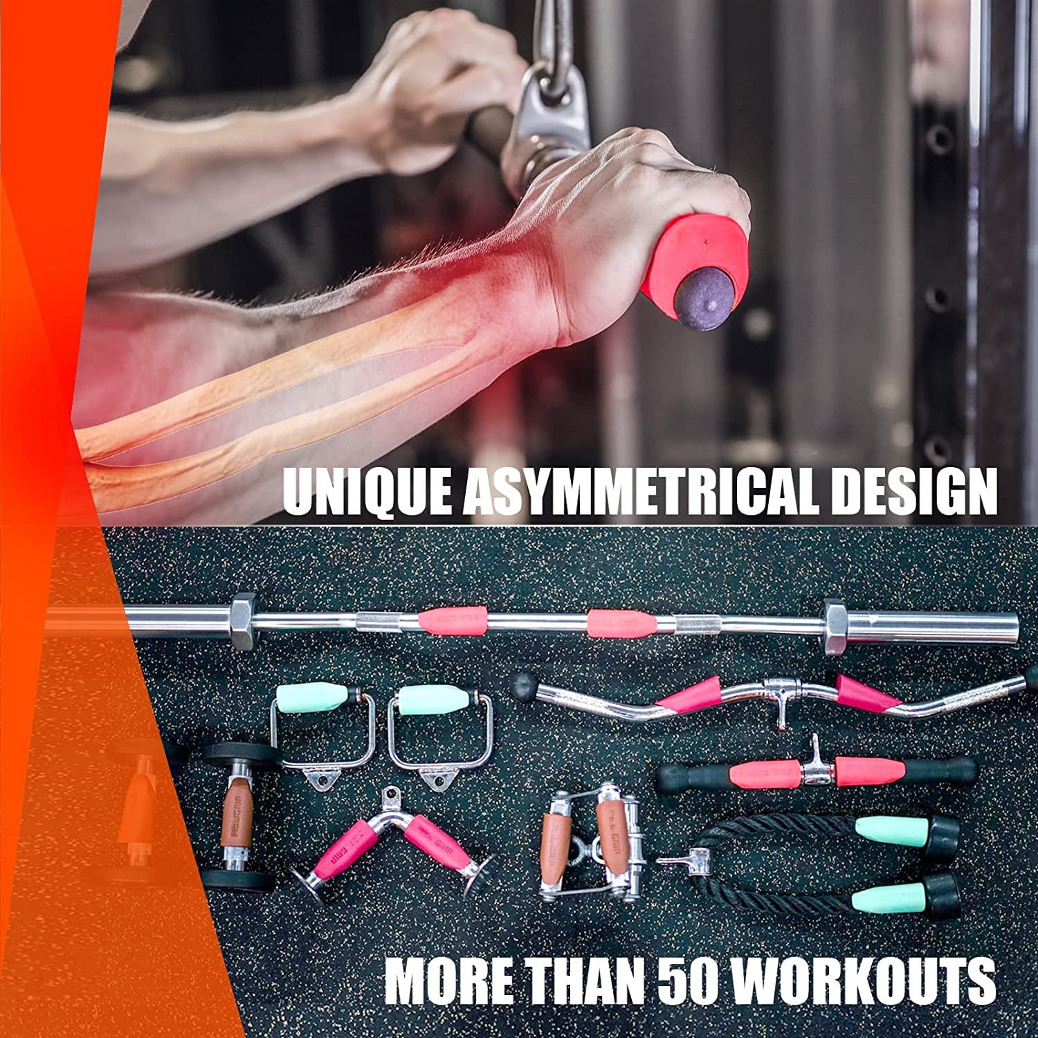 1Pair Dumbbell Barbell Grips