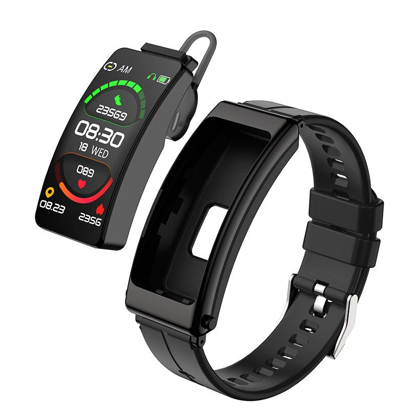 K13 Bluetooth Headset Talk Smart Watch Black