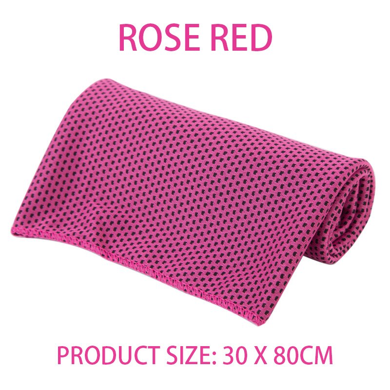 Gym Quick Drying Microfiber Towel Rose Red