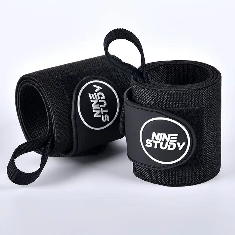 1 Pair Weight Lifting Padded Thumb Brace Strap Black