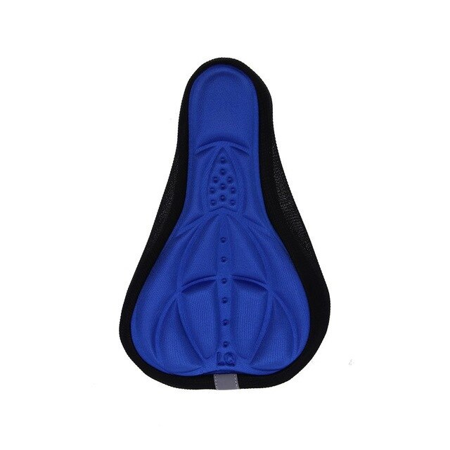 3D Bicycle Saddle Soft Cover Blue