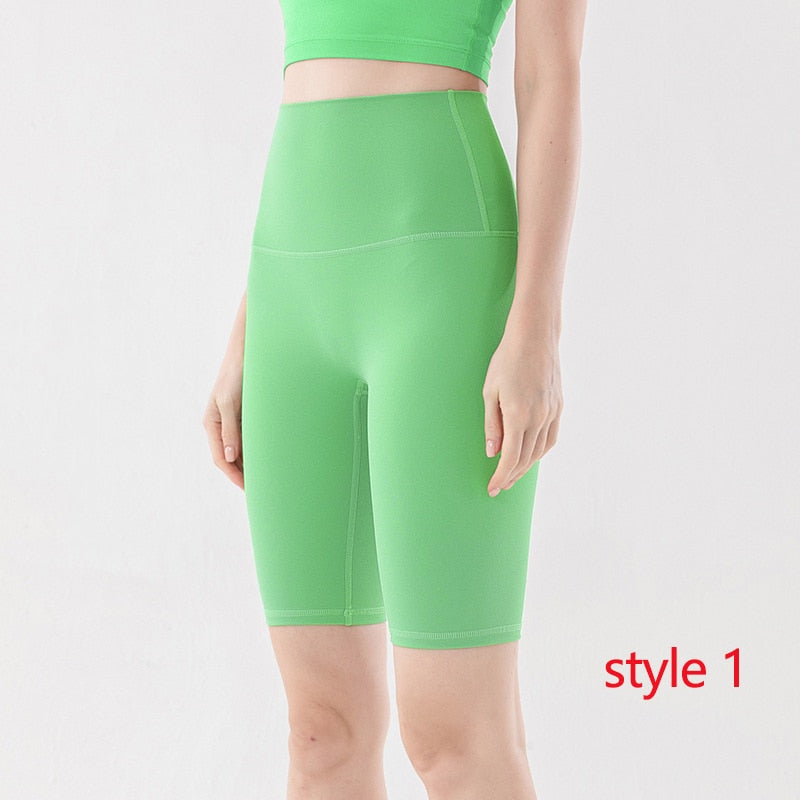 New Women Five Point Leggings 052-Qingping Green