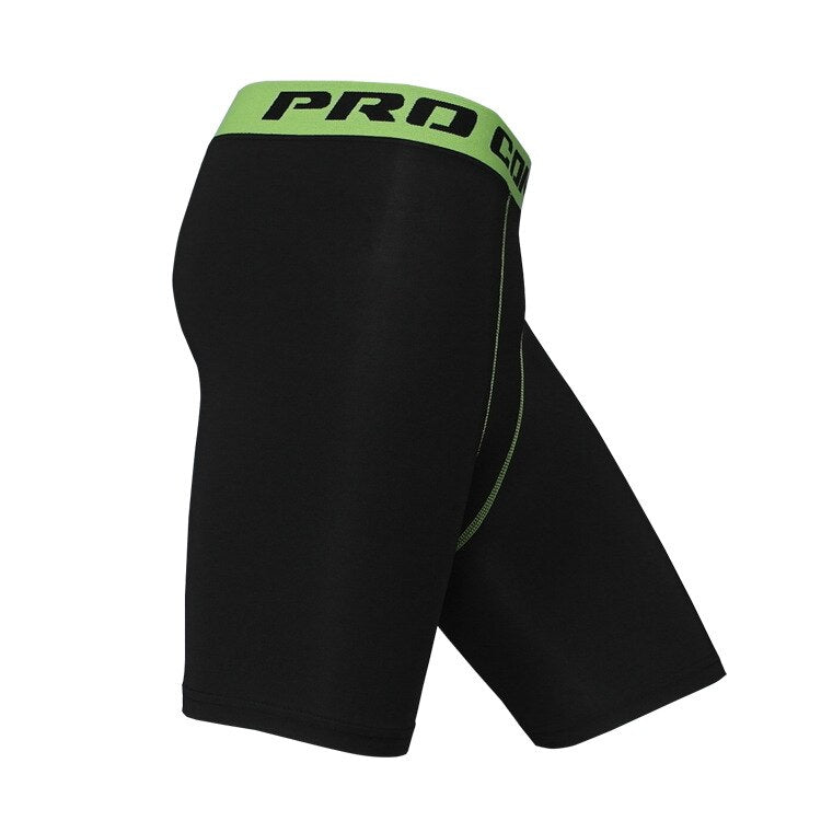 Men Compression Leggings short-black02