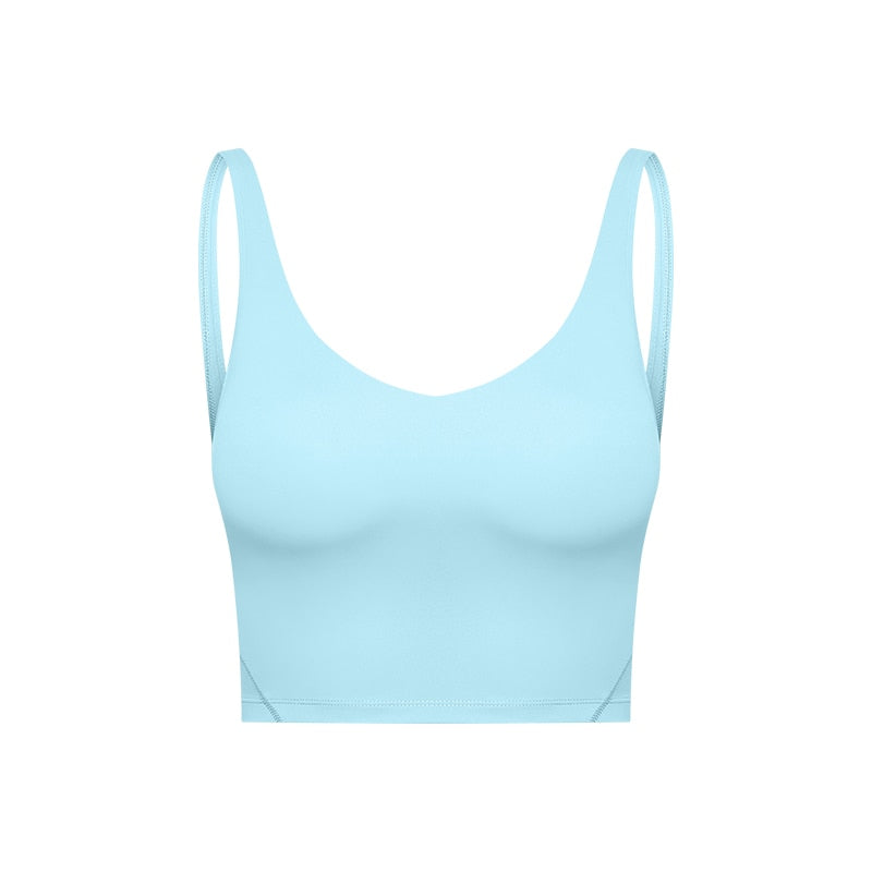 Passion U-Back Women Yoga Bras Cold Blue