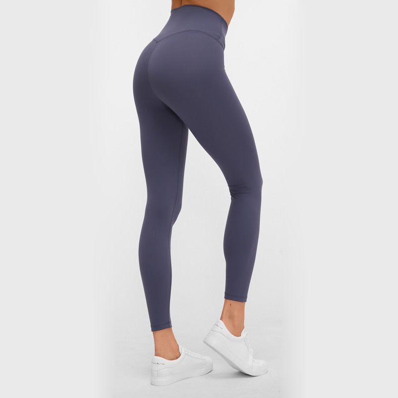 Women No Front Squat Proof Leggings Lilac Grey-1PC