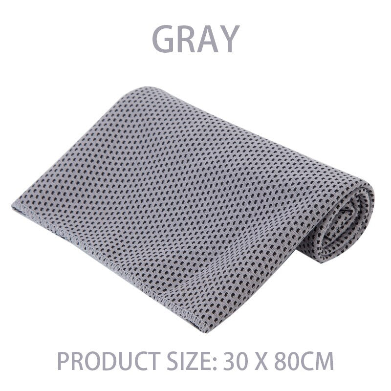Gym Quick Drying Microfiber Towel Gray