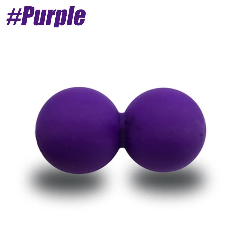 Double Lacrosse Massage Ball Purple