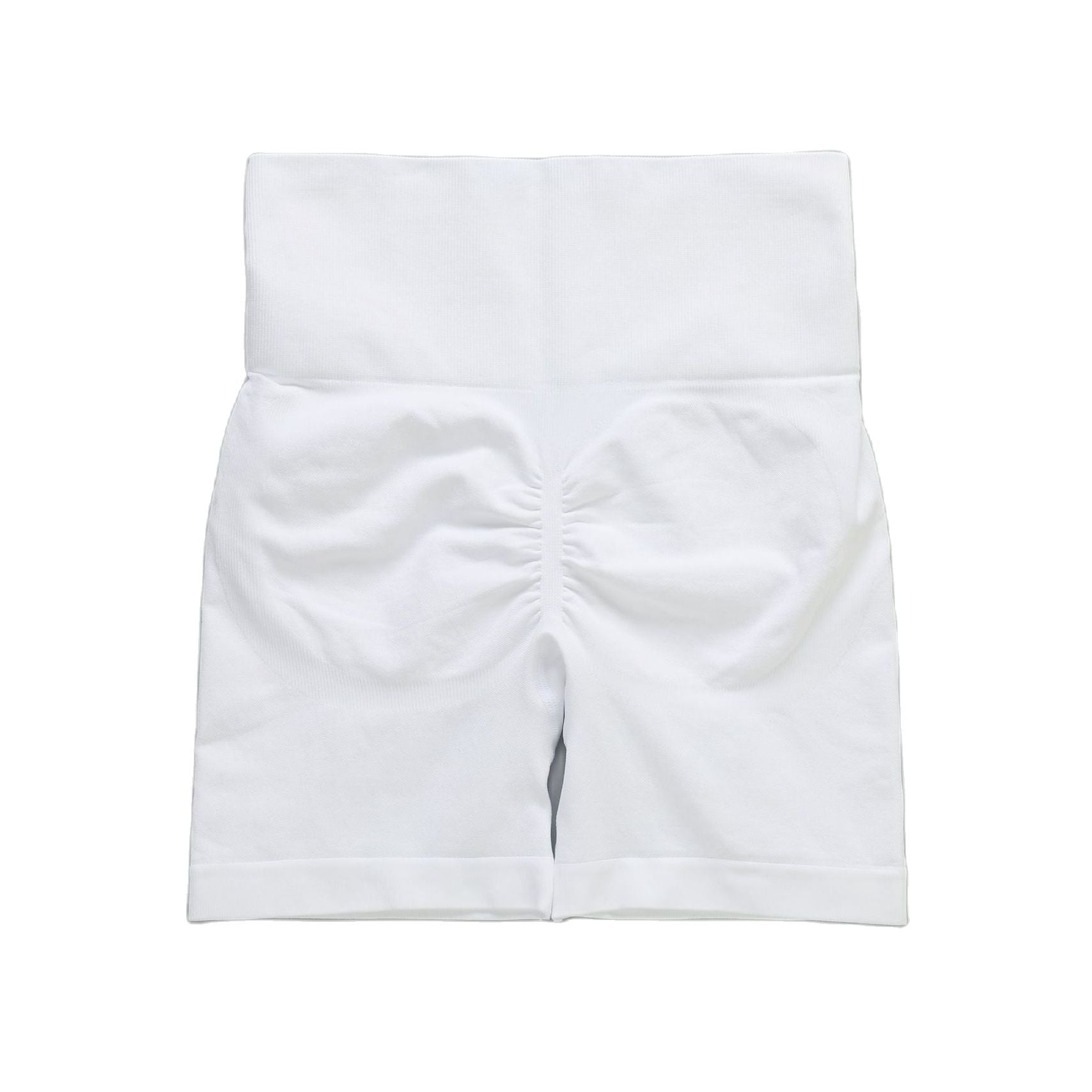 Women GYM Shorts 2 pieces Set White Shorts