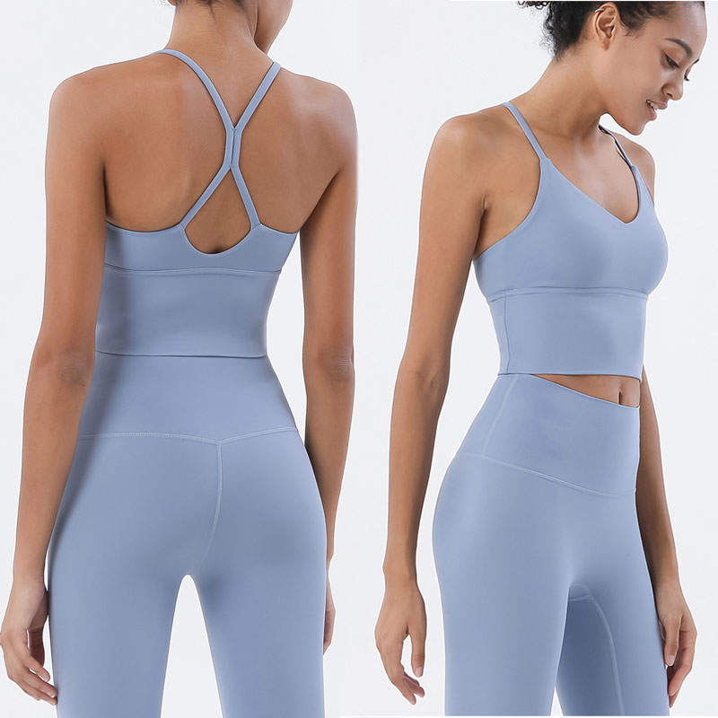 Sports Bra and Leggings Two Piece Sets Tempst Blue