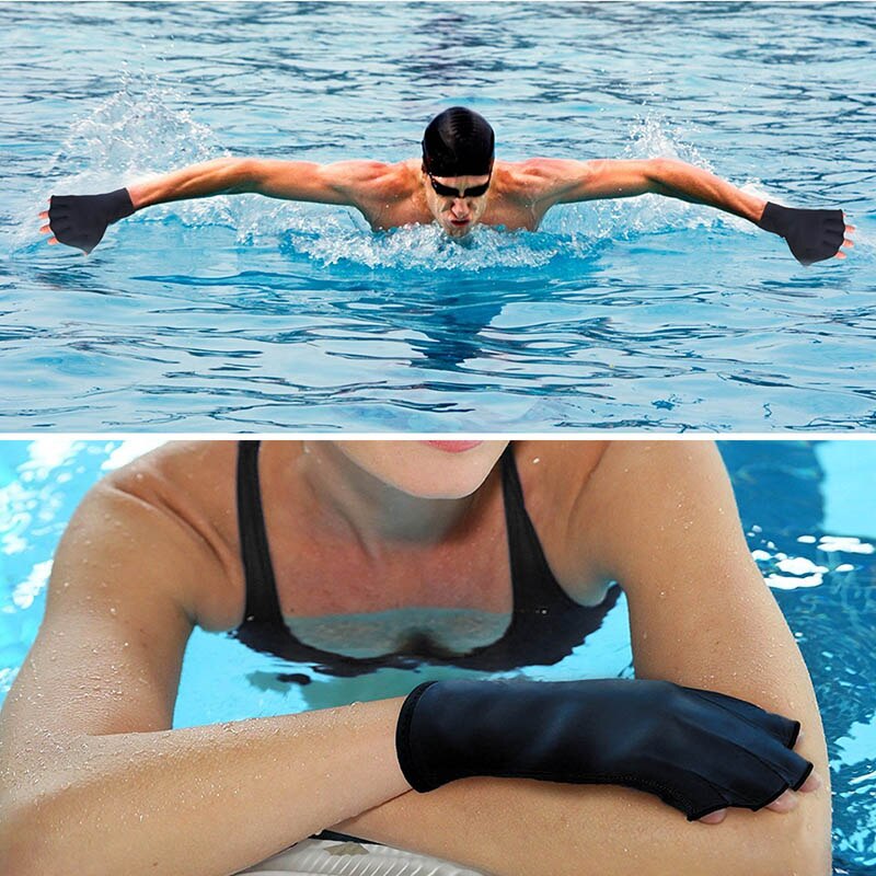 1 Pair Swimming Gloves