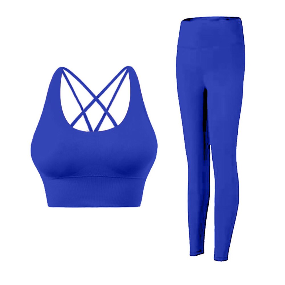 Women Two Piece Gym Yoga Suit Set