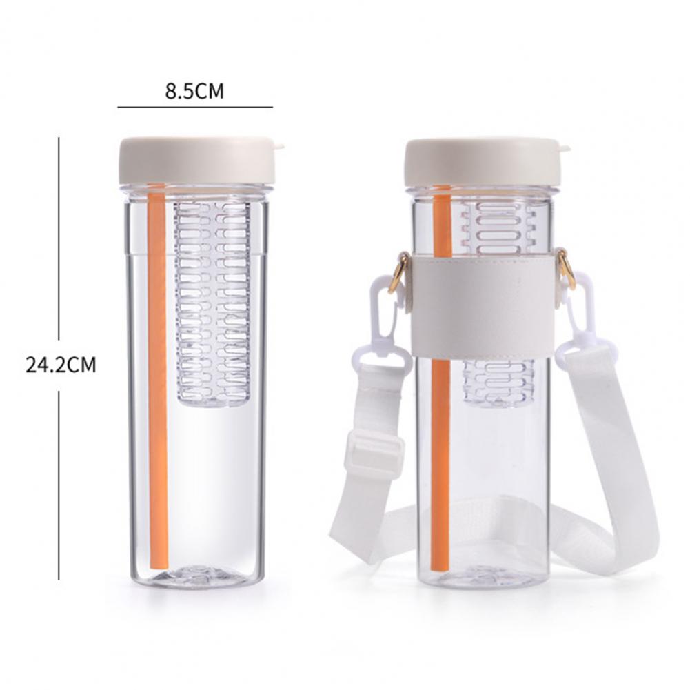 Folding Straw 850ml Water Bottle