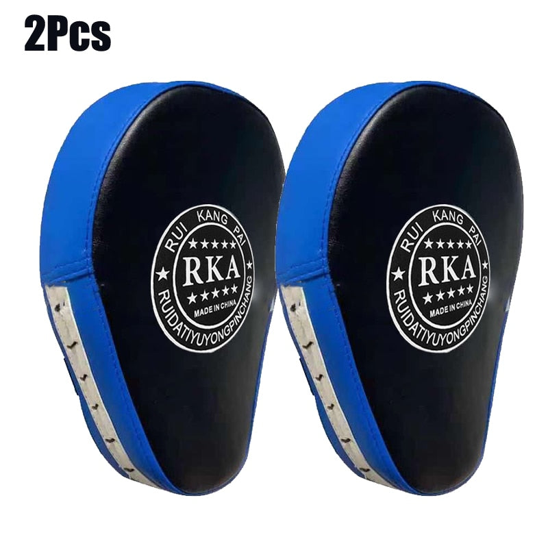 Curved Boxing Muay Thai Hand Target 2PCS Blue China