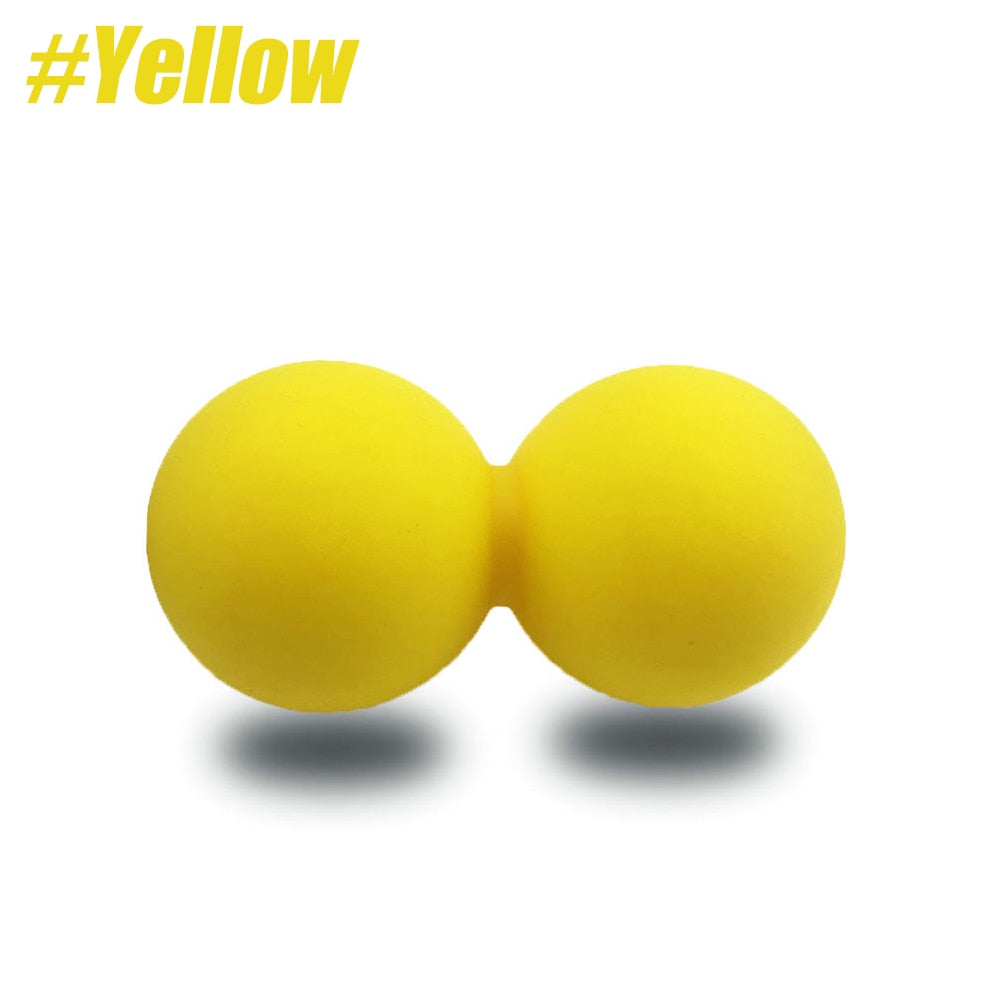 Double Lacrosse Massage Ball Yellow