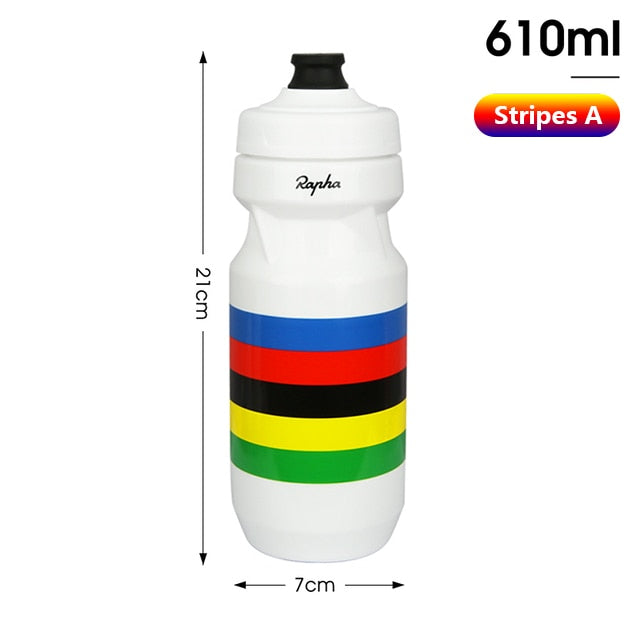 Fitness Running Lock Cup Water Bottle Stripes A 610ml