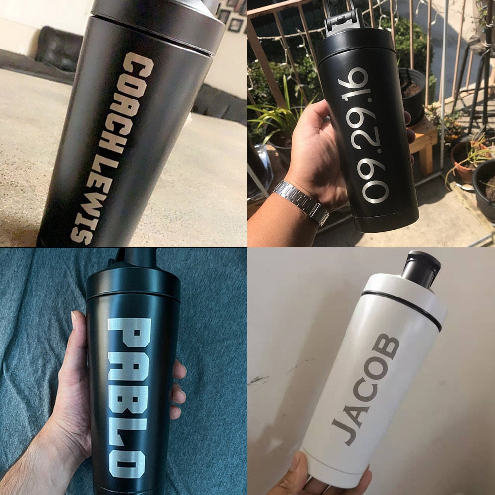 Gym Protein Shaker Water Bottle