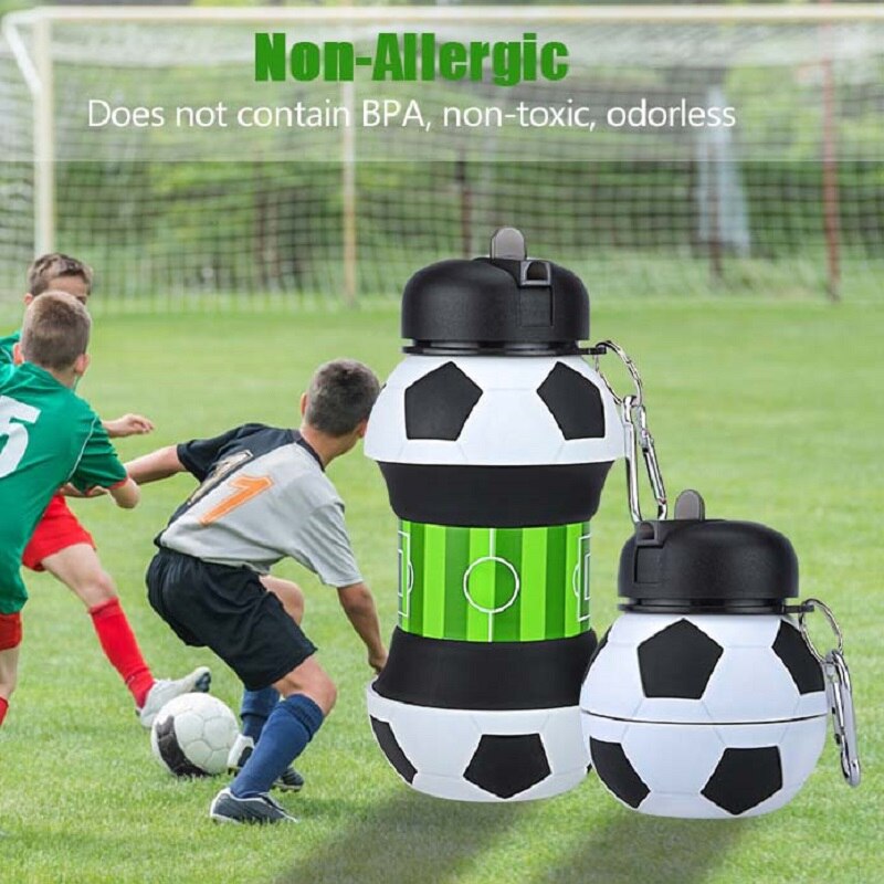 Sports Folding Football Water Bottle