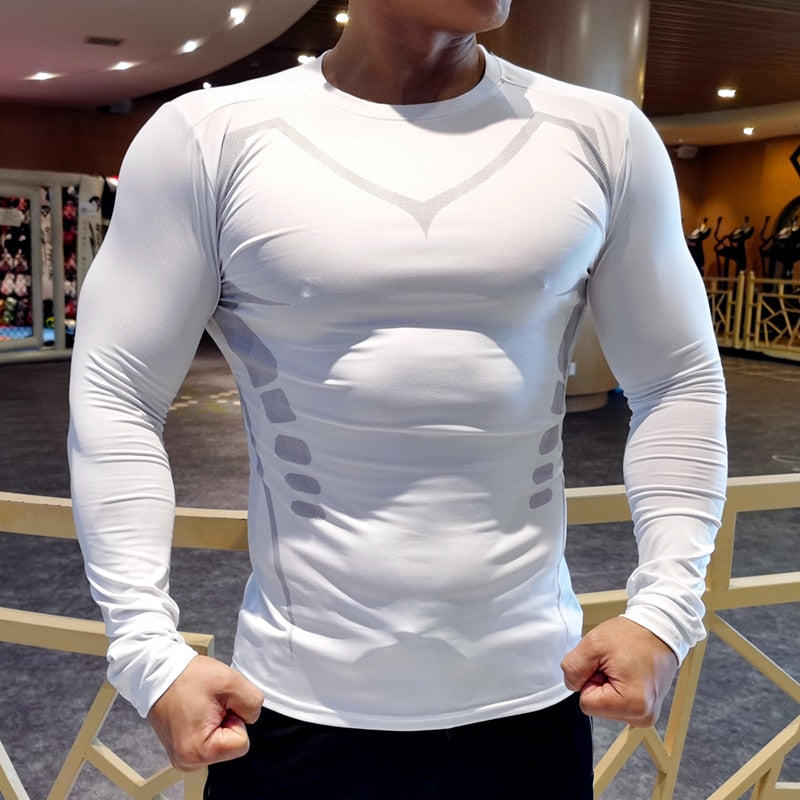 Mens Sport Fitness Compression Shirt