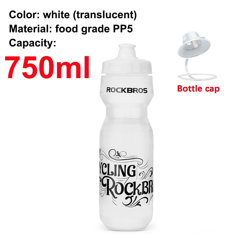 MTB Road Bike Water Bottle Translucent White