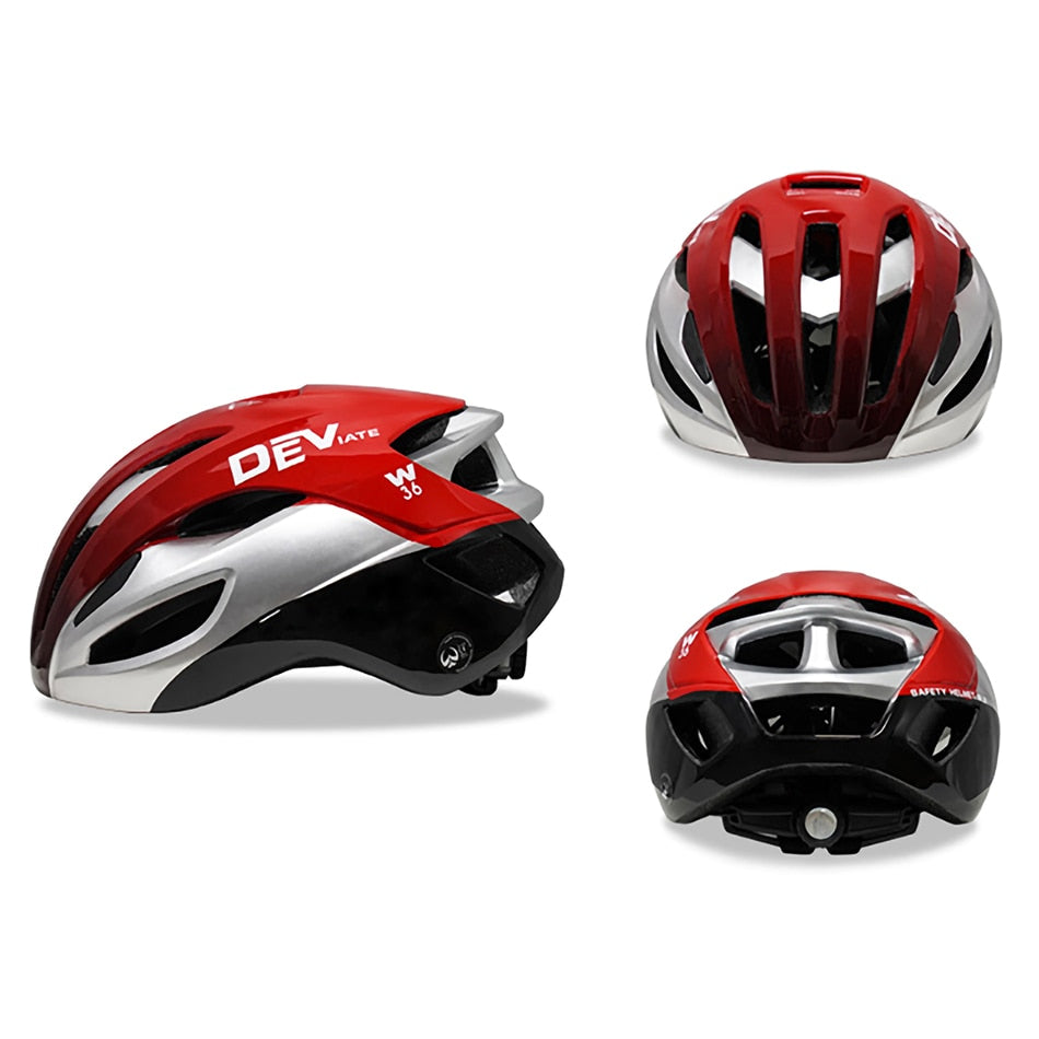 Cycling Ultralight Helmet 036-2 Black Red L 57-61CM