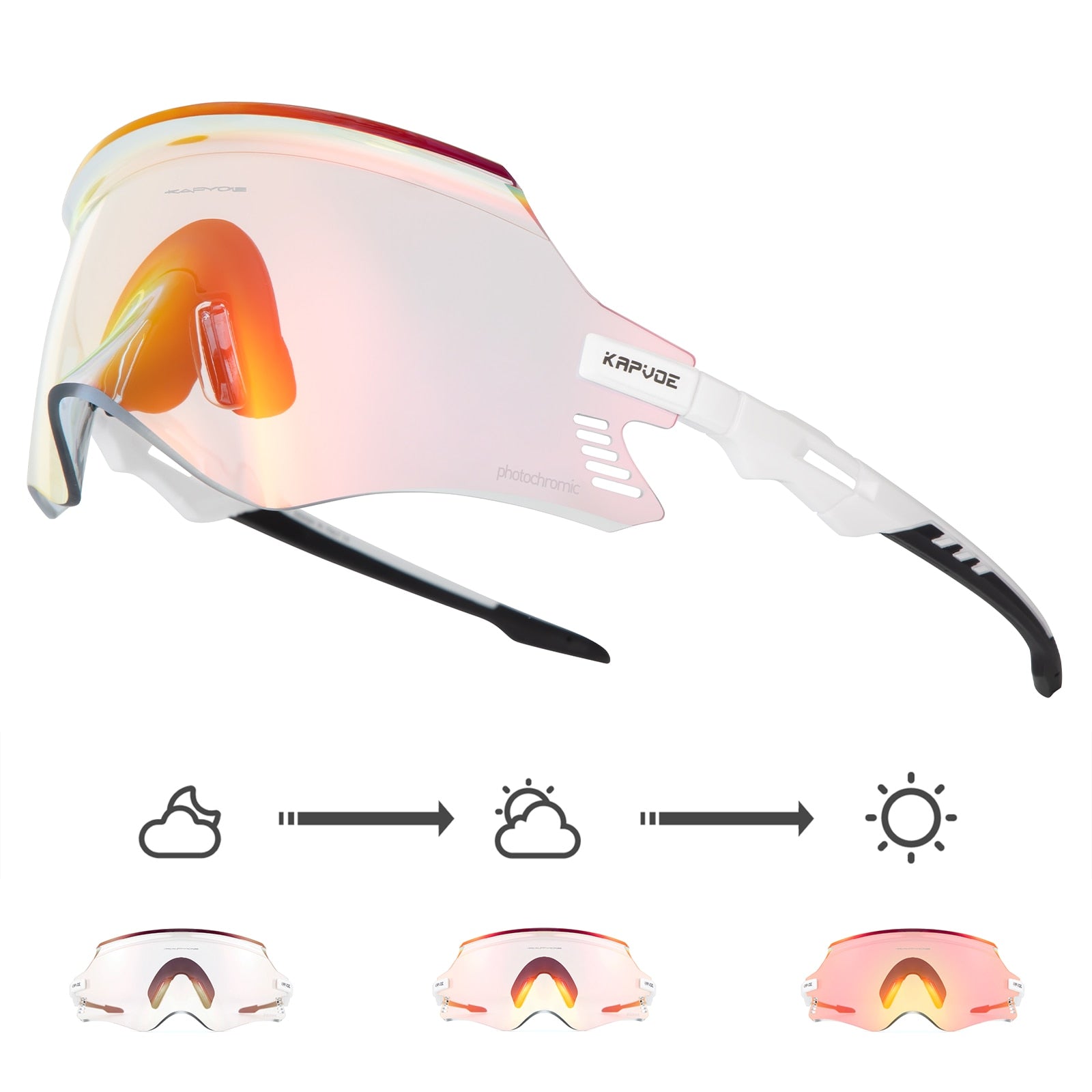 Photochromic bike cycling Sunglasses 11 Photochromic-1lens