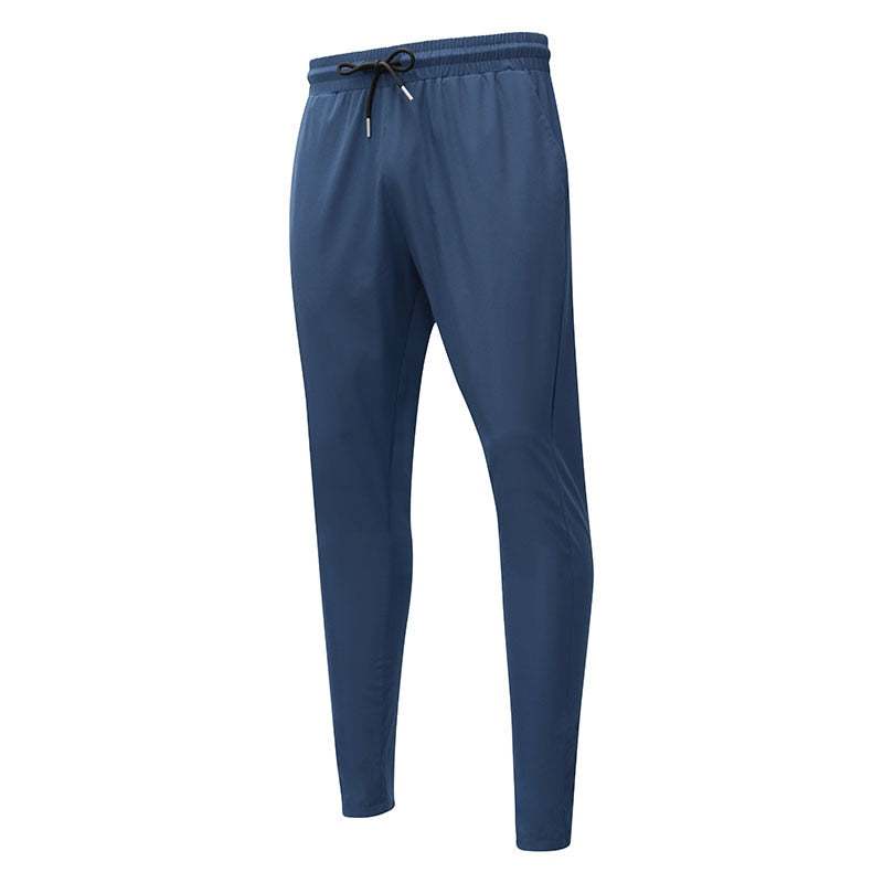 Men Reflective Sport Running Pants Gray Blue