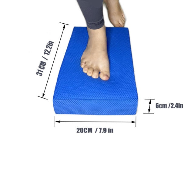 Soft Balance Foam Exercise Pad Blue