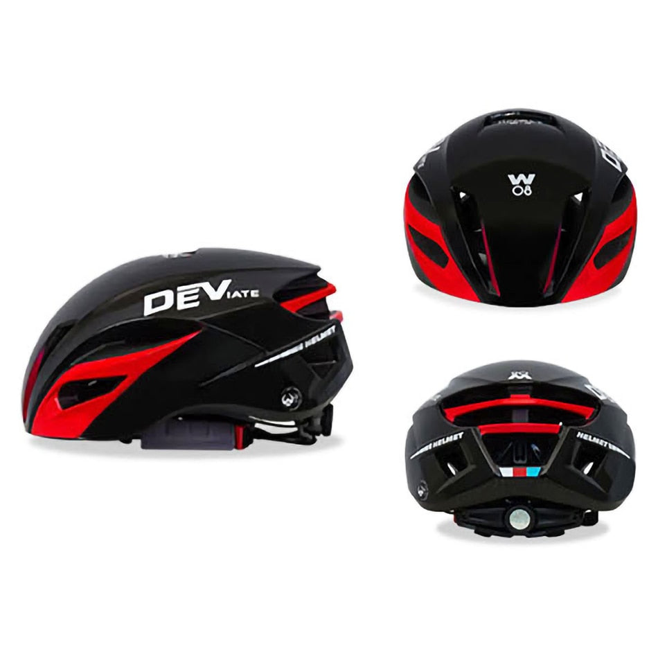 Cycling Ultralight Helmet 008 Black Red L 57-61CM