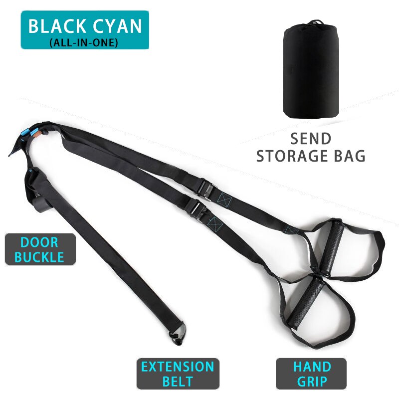 Suspended Resistance Band Set Black cyan