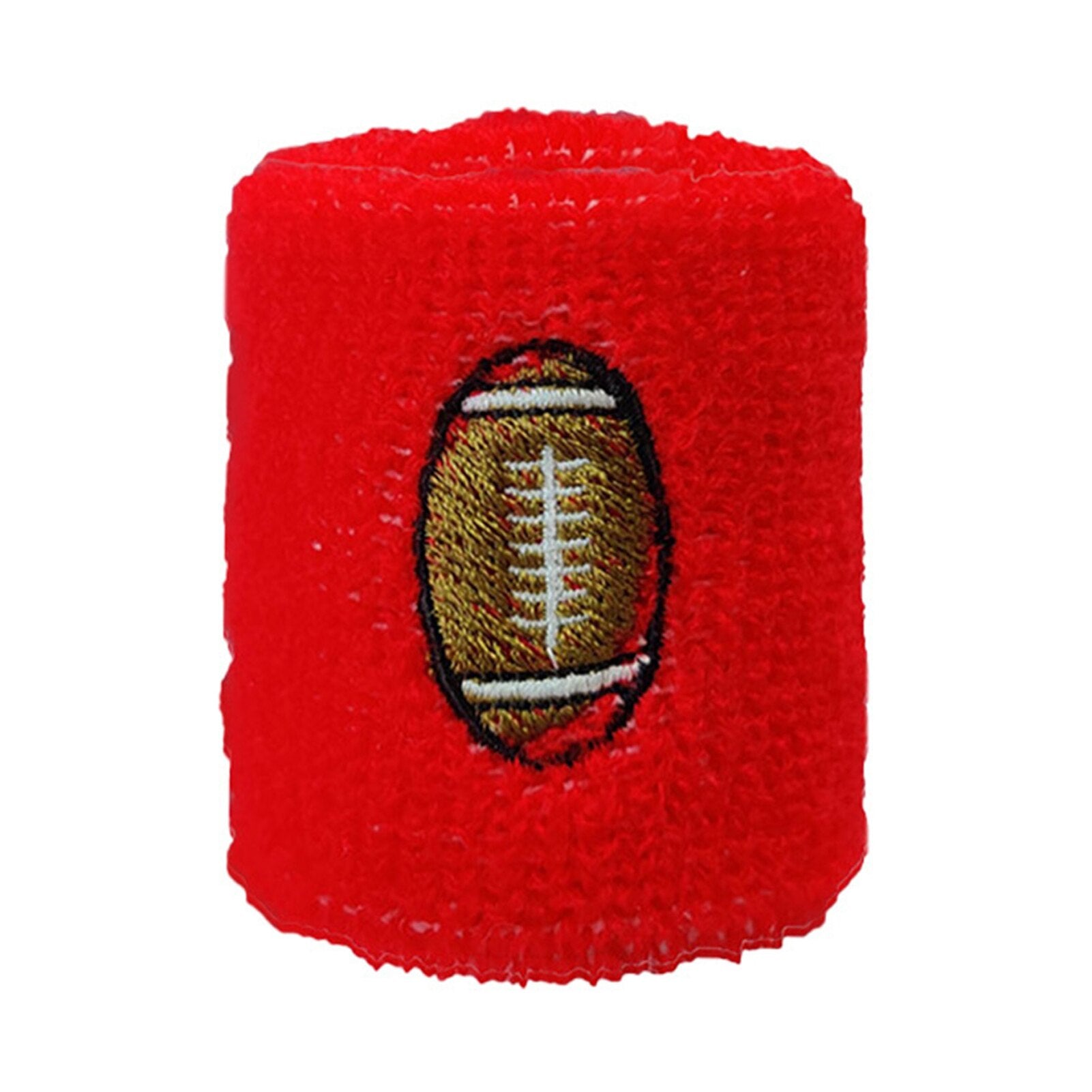 Kids Sports Wristbands Red Rugby