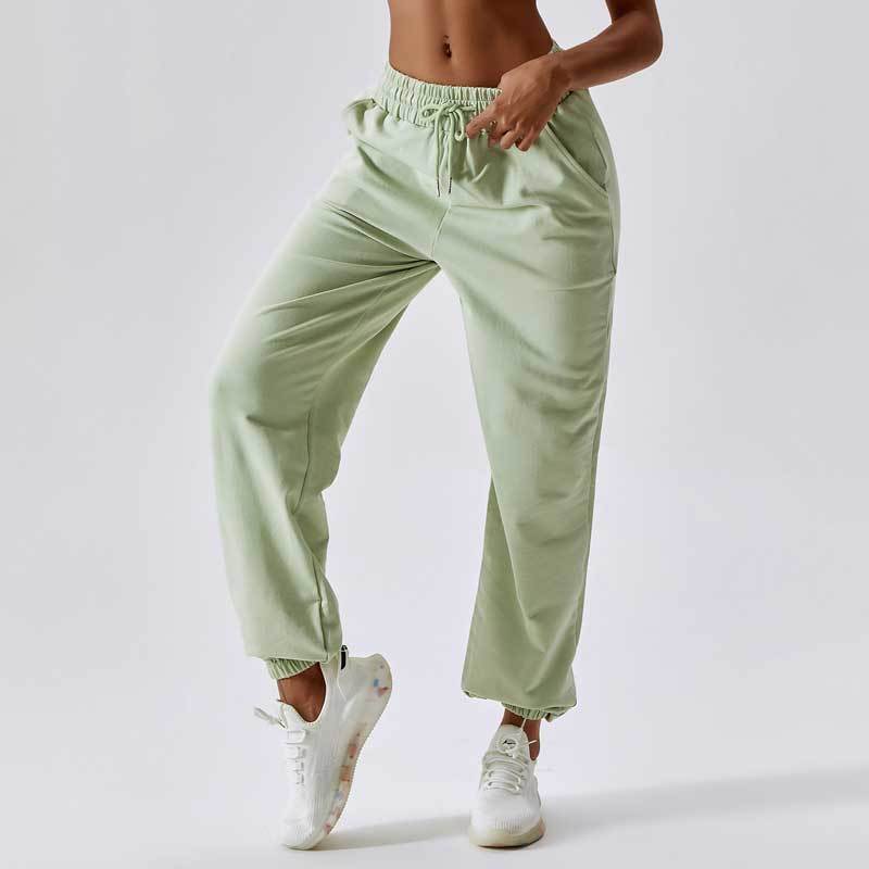 Woman Gym Workout Set Green Sports Pants