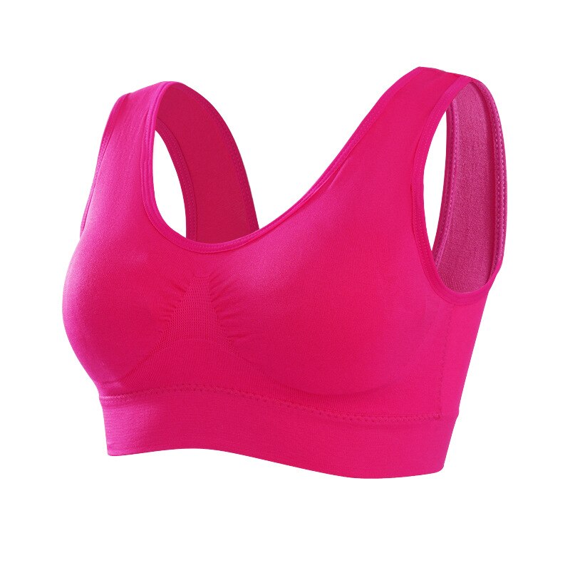 Women Seamless Sport Bra rose red