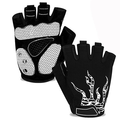 Mens Cycling Gloves 050-White